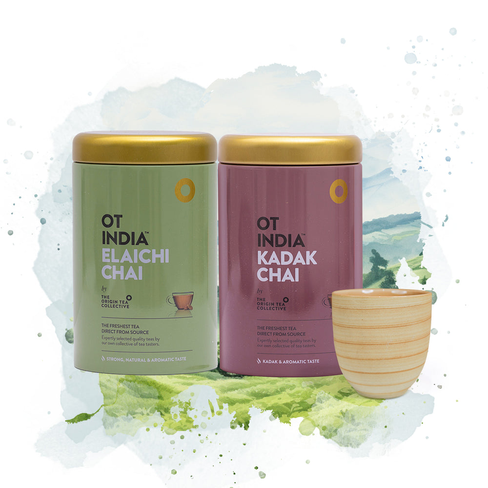Combo: Elaichi Chai Tin, Kadak Chai Tin & Kulhad